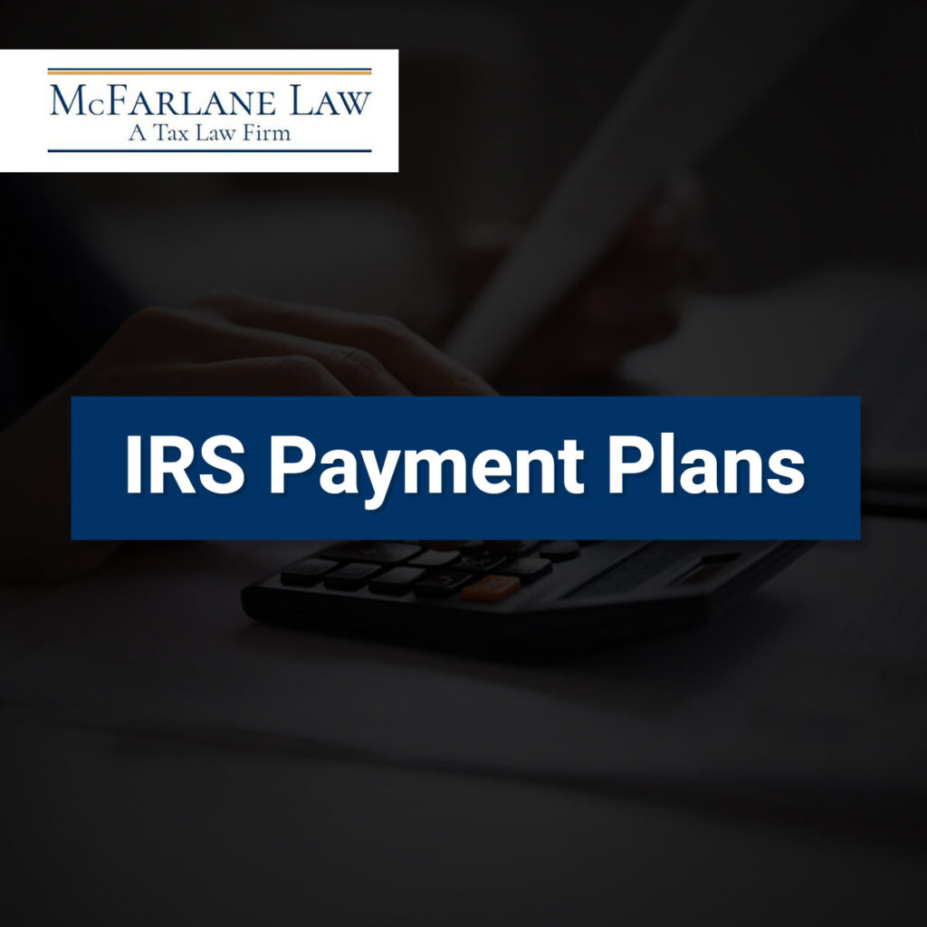 Featured Image For IRS Payment Plans Landing Page