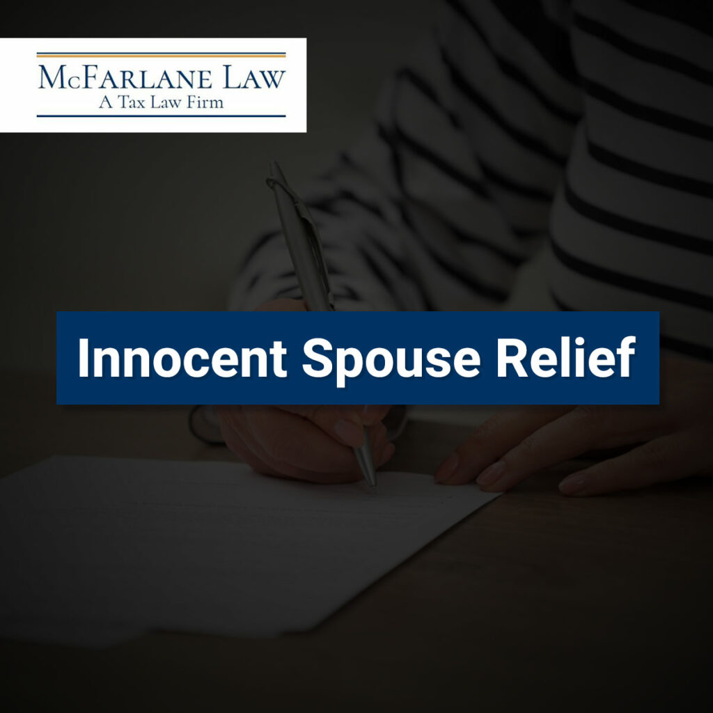Featured Image For innocent Spouse Relief Landing Page