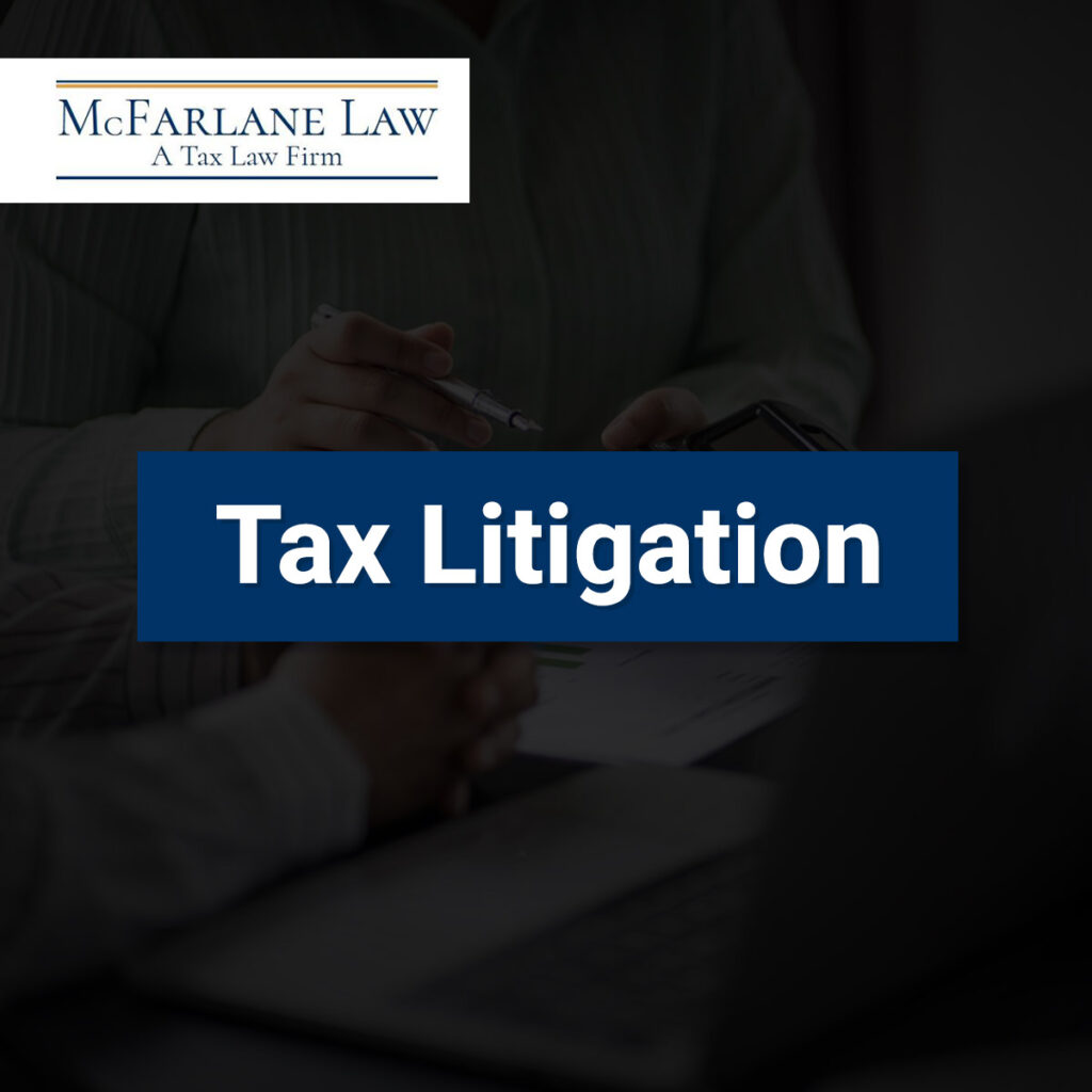 Featured Image For Tax Litigation Landing Page
